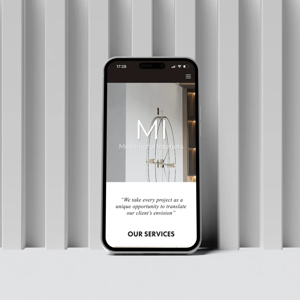 Mockup Website Meaningful interiors